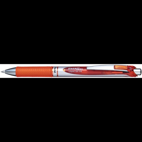 Pentel EnerGel BL77 Gelschreiber orange/silber 0,35 mm, Schreibfarbe: orange, 1 St.