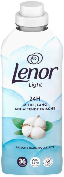 Lenor Light FRISCHE BAUMWOLLBLÜTE Weichspüler flüssig, 0,756 l  ( 8700216695206 )