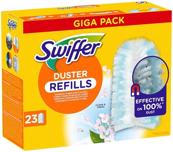Swiffer DUSTER REFILLS GIGA PACK Staubfangtücher Mikrofaser, 23 St.