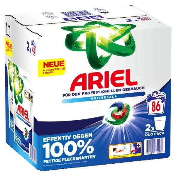 ARIEL Professional UNIVERSAL+ Waschmittel Caps, 2x 43 St.  ( 8700216752954 )
