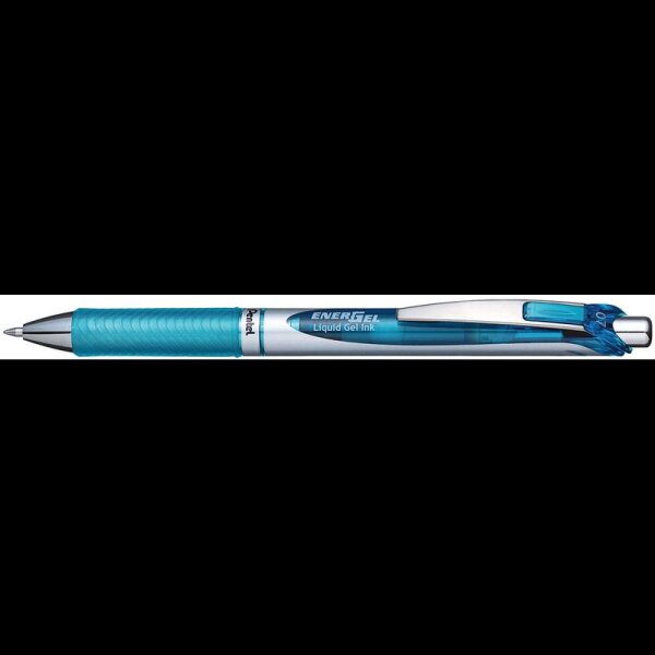 Pentel EnerGel BL77 Gelschreiber hellblau/silber 0,35 mm, Schreibfarbe: blau, 1 St.