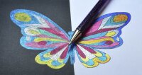 Pentel Hybrid Dual Metallic Gelschreiber 0,5 mm, Schreibfarbe: farbsortiert, 4 St.