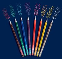 Pentel Hybrid Dual Metallic Gelschreiber 0,5 mm, Schreibfarbe: farbsortiert, 4 St.