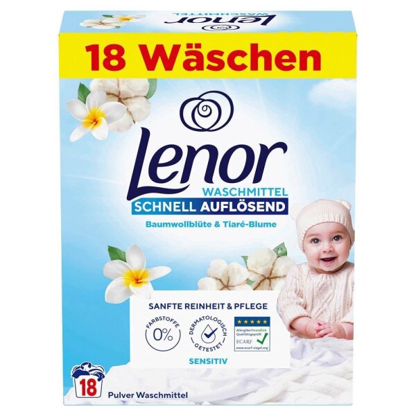 Lenor SENSITIV Waschmittel Pulver, 0,99 kg  ( 8700216823890 )
