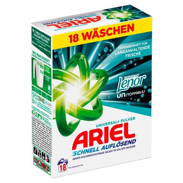 ARIEL UNIVERSAL+ Lenor Waschmittel Pulver, 0,99 kg  ( 8700216823982 )
