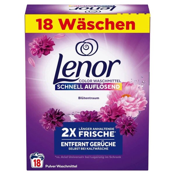 Lenor Color Blütentraum Waschmittel Pulver, 0,99 kg  ( 8700216823869 )