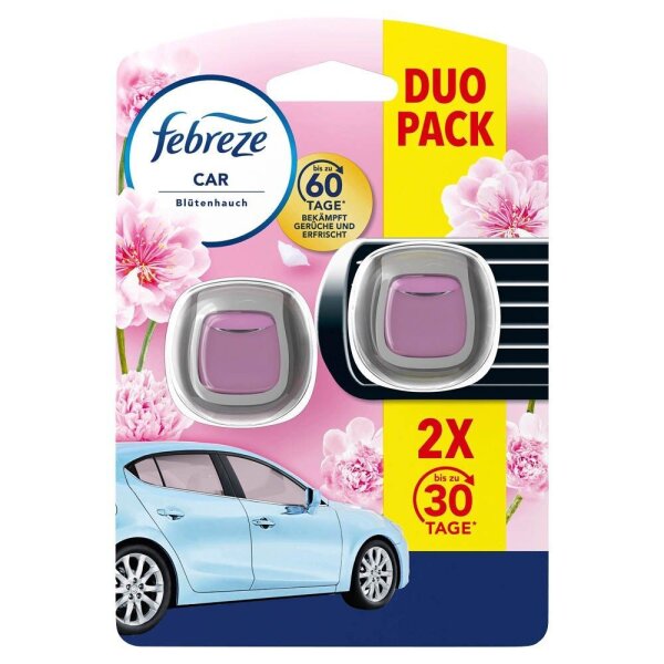 febreze Autoduftspender CAR Blütenhauch blumig, 2 St.