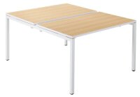 PAPERFLOW easyDesk Doppelschreibtisch buche rechteckig,...