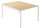PAPERFLOW easyDesk Doppelschreibtisch buche rechteckig, 4-Fuß-Gestell weiß 120,0 x 166,0 cm