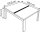 PAPERFLOW easyDesk Doppelschreibtisch buche rechteckig, 4-Fuß-Gestell weiß 120,0 x 166,0 cm