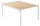 PAPERFLOW easyDesk Doppelschreibtisch buche rechteckig, 4-Fuß-Gestell weiß 120,0 x 166,0 cm