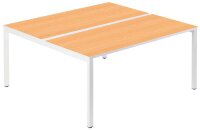 PAPERFLOW easyDesk Doppelschreibtisch buche rechteckig,...