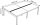 PAPERFLOW easyDesk Doppelschreibtisch buche rechteckig, 4-Fuß-Gestell weiß 240,0 x 166,0 cm