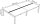 PAPERFLOW easyDesk Doppelschreibtisch buche rechteckig, 4-Fuß-Gestell weiß 280,0 x 166,0 cm
