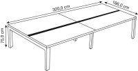 PAPERFLOW easyDesk Doppelschreibtisch buche rechteckig,...