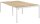 PAPERFLOW easyDesk Doppelschreibtisch buche rechteckig, 4-Fuß-Gestell weiß 320,0 x 166,0 cm