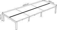 PAPERFLOW easyDesk Doppelschreibtisch buche rechteckig,...