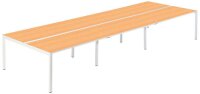 PAPERFLOW easyDesk Doppelschreibtisch buche rechteckig,...