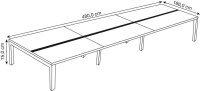 PAPERFLOW easyDesk Doppelschreibtisch buche rechteckig,...