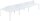 PAPERFLOW Tischtrennwand, schwarz 160,0 x 33,0 cm, 1 St.