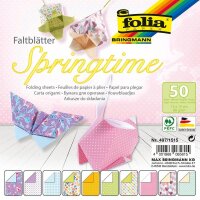 folia Faltblätter Springtime mehrfarbig 50 Blatt  (...