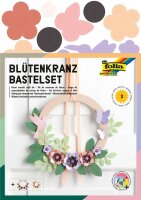 folia Bastelset Blütenkranz mehrfarbig 3 St.