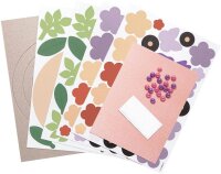 folia Bastelset Blütenkranz mehrfarbig 3 St.