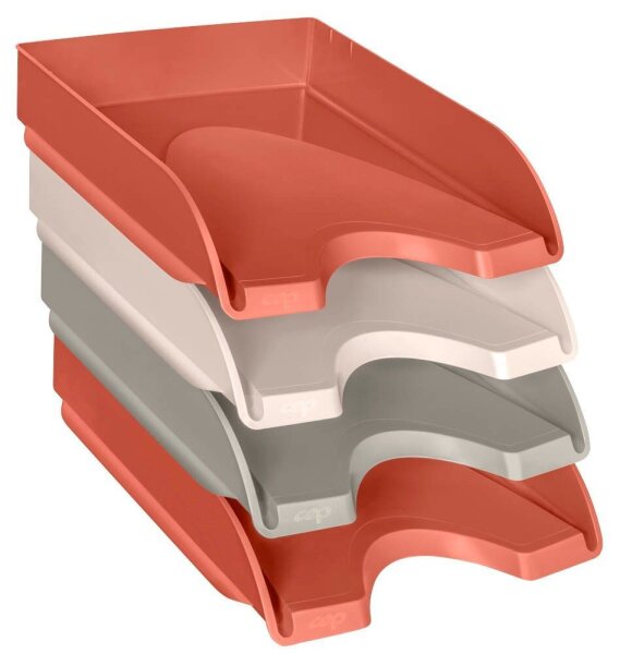 cep Briefablagen-Set TERRA NOVA 2x terracotta, 1x sand, 1x beige DIN A4, 4 St.