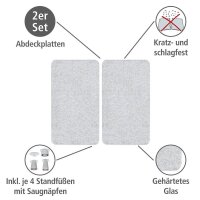 WENKO Herdabdeckplatten transparent, 2 St.