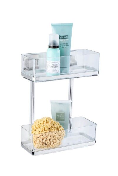 WENKO Quadro Duschregal Edelstahl, rostfrei