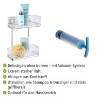 WENKO Quadro Duschregal Edelstahl, rostfrei