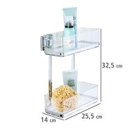 WENKO Quadro Duschregal Edelstahl, rostfrei