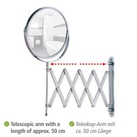 WENKO Wand-Kosmetikspiegel Exclusiv silber