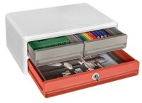 cep Schubladenbox TERRA NOVA  sand, terracotta 1090212391, DIN A4 quer mit 3 Schubladen, 1 St.