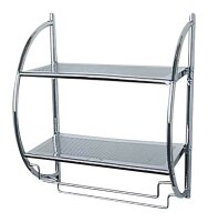 WENKO Wandregal silber 45,5 x 26,0 x 54,5 cm, 1 St.