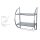WENKO Wandregal silber 45,5 x 26,0 x 54,5 cm, 1 St.