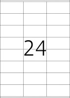 HERMA Etiketten 4453 weiß 70,0 x 36,0 mm, 100 Blatt