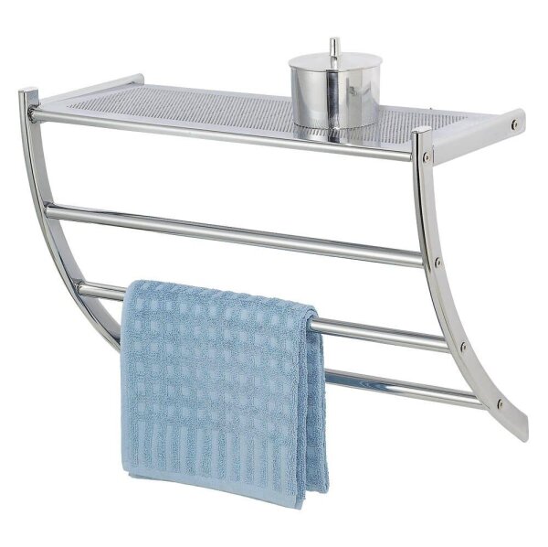 WENKO Wandregale Pescara silber 56,0 x 21,5 x 46,0 cm, 1 St.