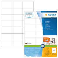 HERMA Etiketten 4451 weiß 70,0 x 42,0 mm, 100 Blatt
