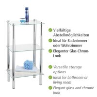 WENKO Badregal Yago silber 40,0 x 30,0 x 74,0 cm