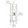 WENKO Badregal Yago silber 30,0 x 30,0 x 104,0 cm