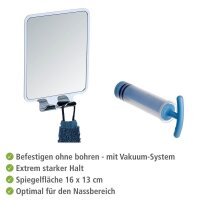 WENKO Wand-Kosmetikspiegel Quadro silber