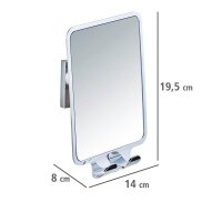 WENKO Wand-Kosmetikspiegel Quadro silber