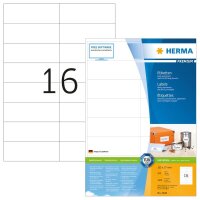 HERMA Etiketten 4620 weiß 105,0 x 37,0 mm, 200 Blatt