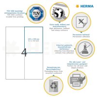 HERMA Etiketten 4627 weiß 105,0 x 148,0 mm, 200 Blatt