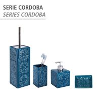 WENKO WC-Garnitur Cordoba blau Stein, 1 St.