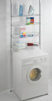 WENKO Teleskopregal Ellera silber 71,0 x 20,0 x 65,0 - 285,0 cm, 1 St.