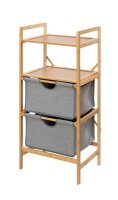 WENKO Beistellregal Bahari braun, grau 44,0 x 34,0 x 96,0...