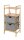 WENKO Beistellregal Bahari braun, grau 44,0 x 34,0 x 96,0 cm, 1 St.