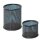 WEDO Stiftehalter-Set schwarz Metall, lackiert 8,0 / 6,0 x 8,0 / 6,0 x 8,5 / 4,8 cm